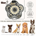 tapis d'activités chiens motif plage palmier coquilles bouée sandales étoiles bibi bleu blanc jaune