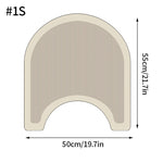 tapis bain anti dérapant absorbant moderne motif géométrique beige clair
