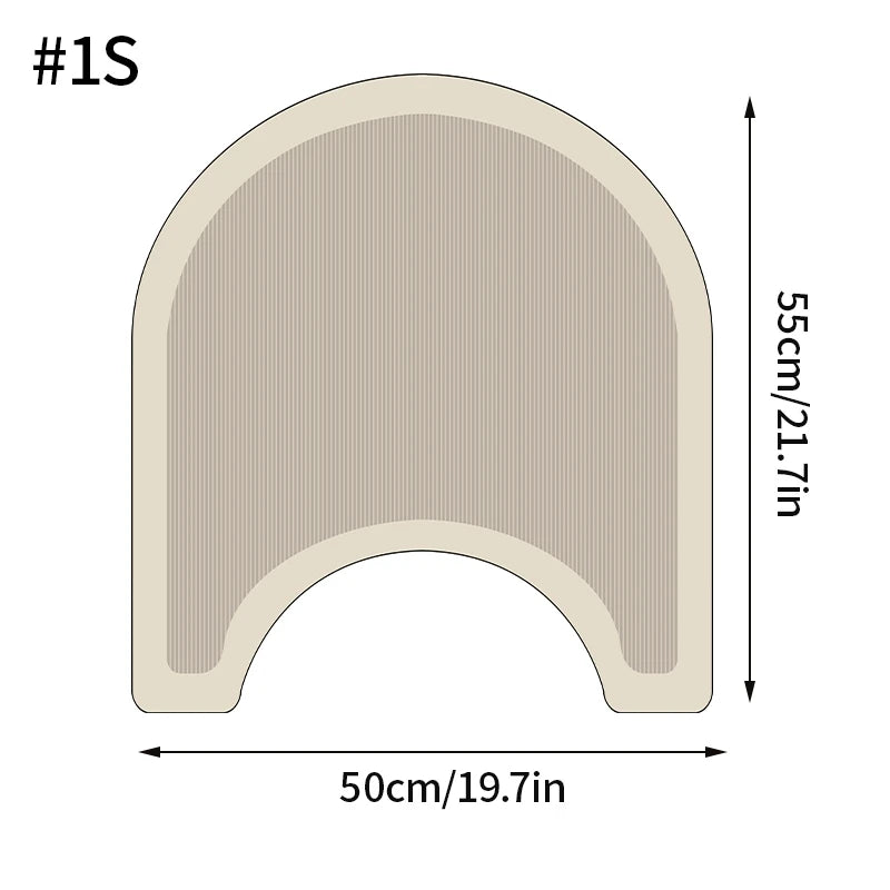 tapis bain anti dérapant absorbant moderne motif géométrique beige clair