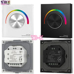 interrupteur led noir blanc ronde moderne rgb strip contrôleur gradation