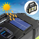 lampe poche rechargeable led 49 modes lumiere intense veilleuse solaire