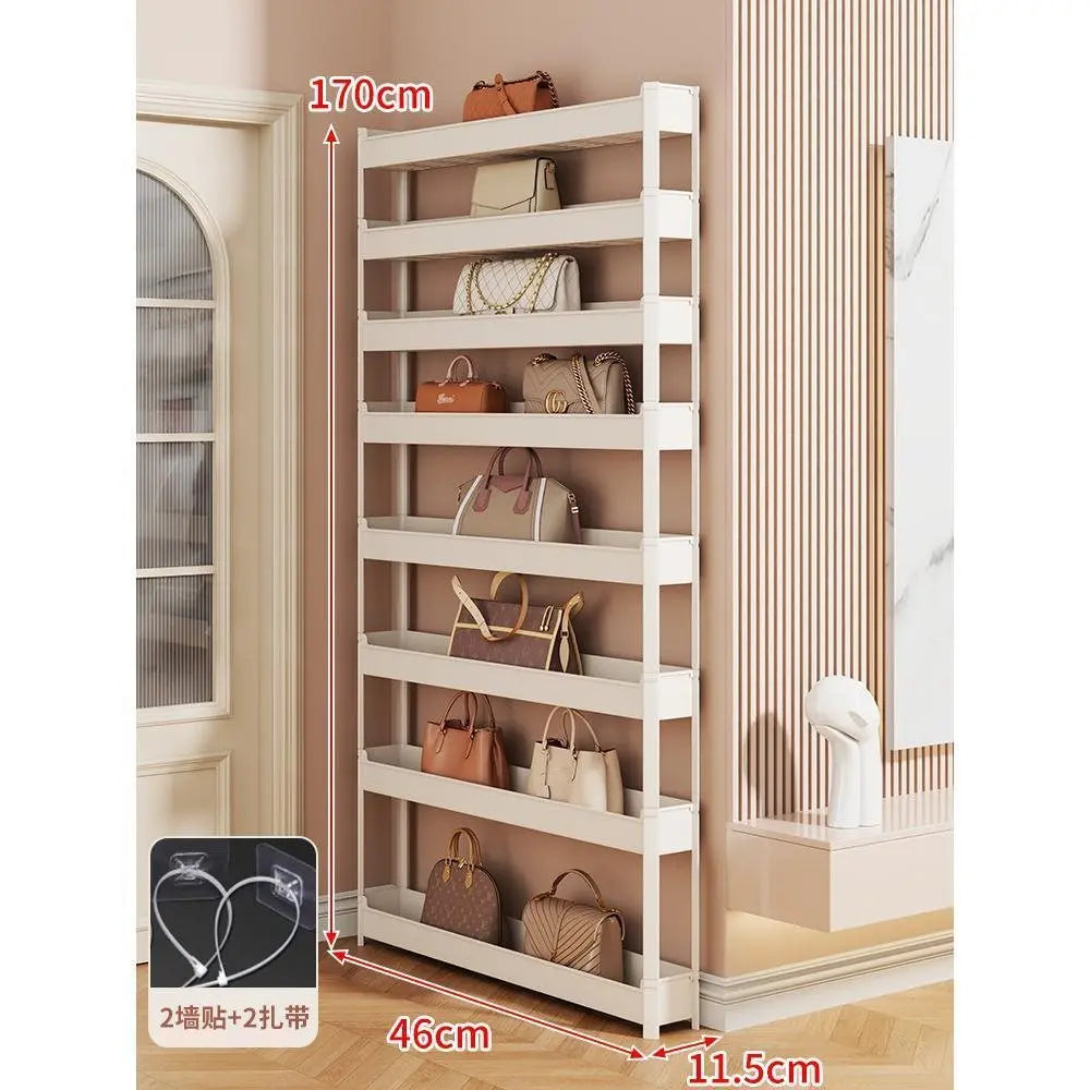 présentoir rangement sacs haltères acier inoxydable blanc moderne 170cm haute capacitééconomique espacement variable