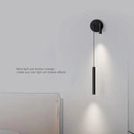 luminaires muraux led minimalistes noir gris chambre salon cuisine étude entrée tricolore