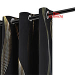 rideaux noir doré marbré ondulés opaques isolation thermique 100x250cm 132x241cm moderne élégantôtel