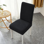 housse chaise moderne motif géométrique beige clair spandex polyester adhésif universal chair
