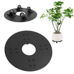 plateforme mobile plantes roues verrouillables noirs industriels assemblage roulettes silentiales resistant eau intemperies