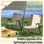 chaise pliable moderne portable beige tissu oxford camping pique nique plage pêche ultra légère