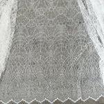dentelle réseau blanc translucide classique tissu mariage voiles ceinture bijoux costumes echangement ecologique