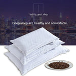 oreiller sarrasin quilt blanc marron coussin massage voyage literie moderne minimaliste