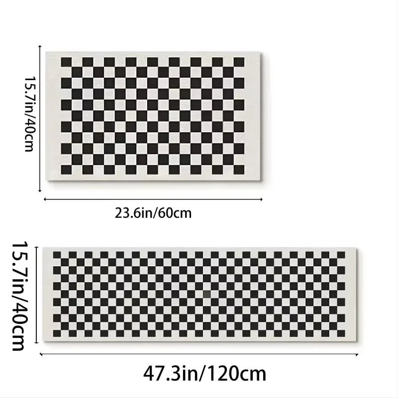tapis sol antidérapant imperméable rayé gris clair moderne cuisine salle bain voyage prière