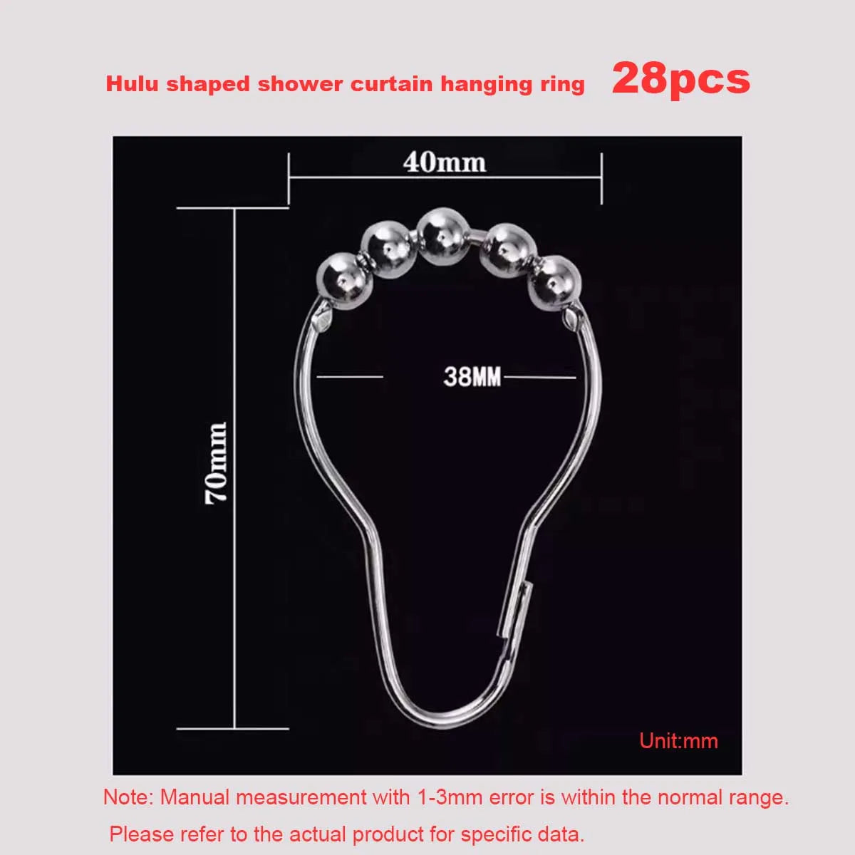 boucle rideau argentée moderne 10pcs 12pcs 16pcs 28pcs