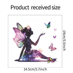 autocollants murals papillons colorés silhouette féerique chambre salon décoration murale stickers animés pvc