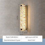 Lampe suspension cristal transparente argentée moderne tringle acier inoxydable led dimmable 10 15m²