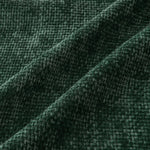 housse coussin chenille vert foncé moderne carré décoratif lit sofa tissage polyester artisanal haute