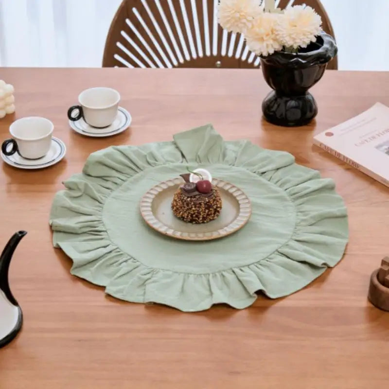 serviettes table classiques vert pastel rose bleu beige douces