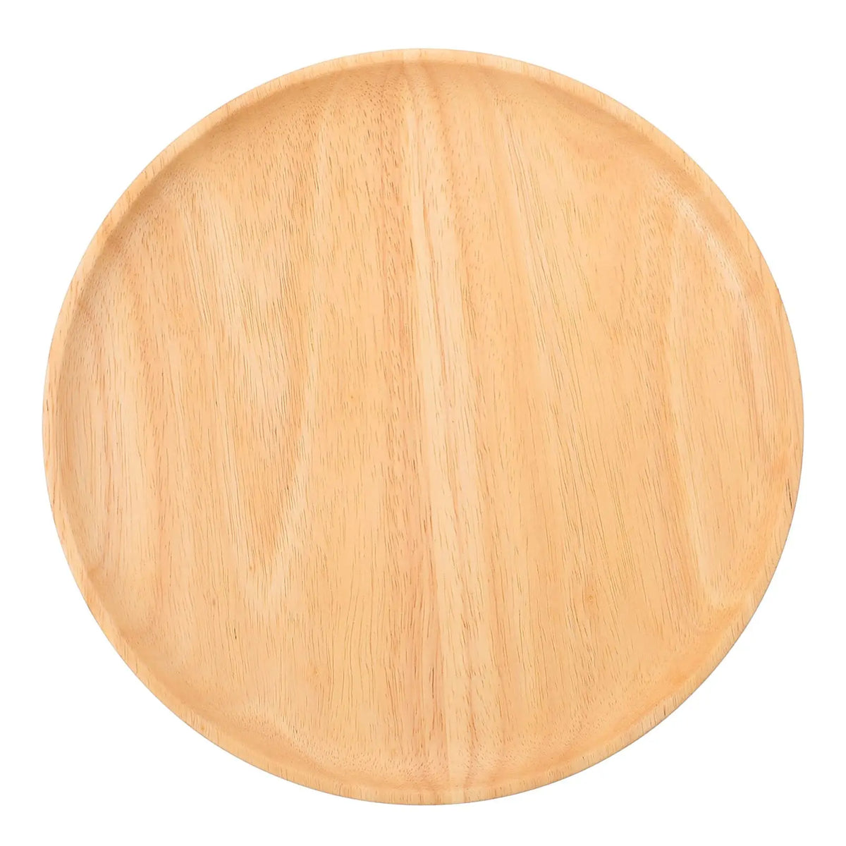 assiettes bois naturel minimaliste rustique round service fruits desserts facile nettoyage occasionnel