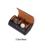 boîtes montres cuir marron noir velours classique rangement montres portable fashion casual étui