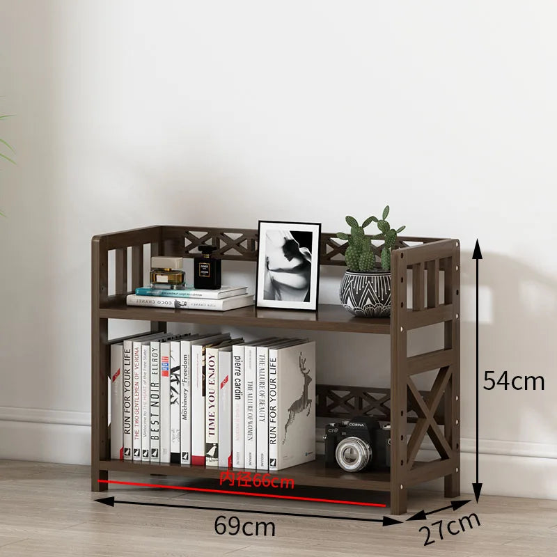 étagère bambou moderne deux étages 122cm hauteur 43cm largeur finition lisse minimaliste