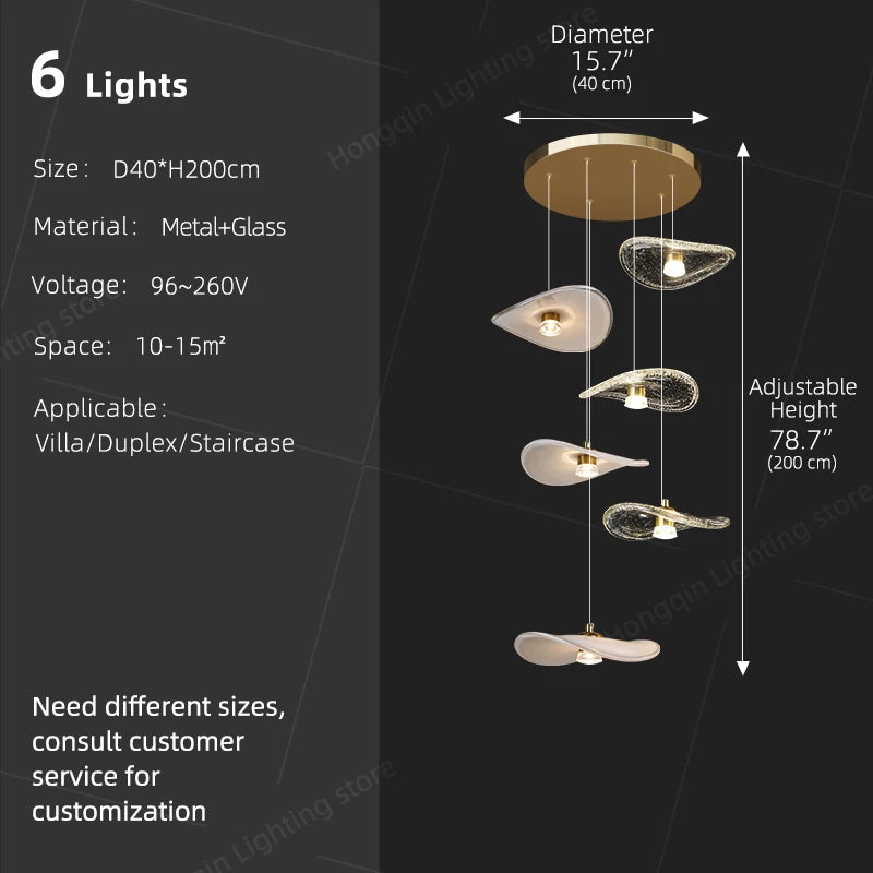 suspension lumineuse moderne pierre verre blanc doré led 4000k 3000k 6000k