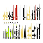 aiguilles montre réparations horlogerie classique or noir élégantes différentes formes motifs décoratifs fixations mouvement
