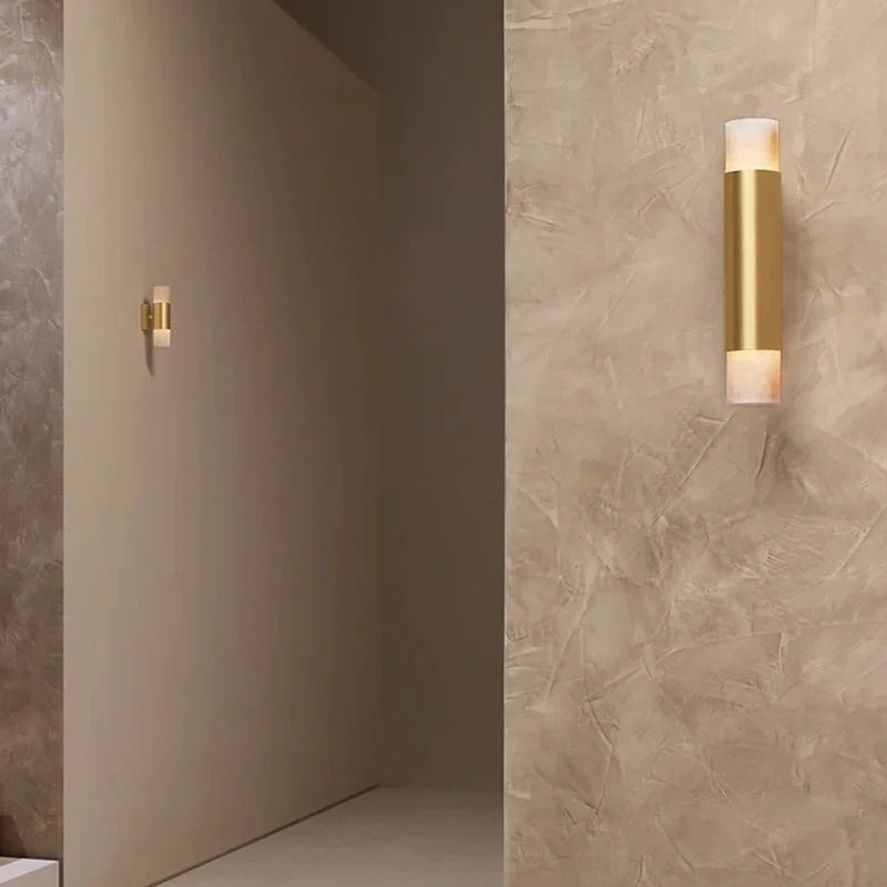 applique murale moderne or blanc marbre led 3000k 4000k 6000k fixée mur italien veine