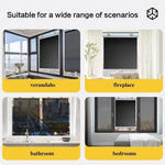 rideau rouleau noir opaque intégré fenêtre moderne sans perçage adhésif suction cup polyester