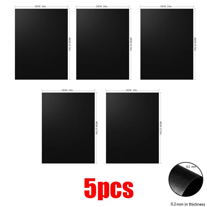 tapis barbecue antiadhésif silicone texturé noir protection cuisine extérieure résistant chaleur