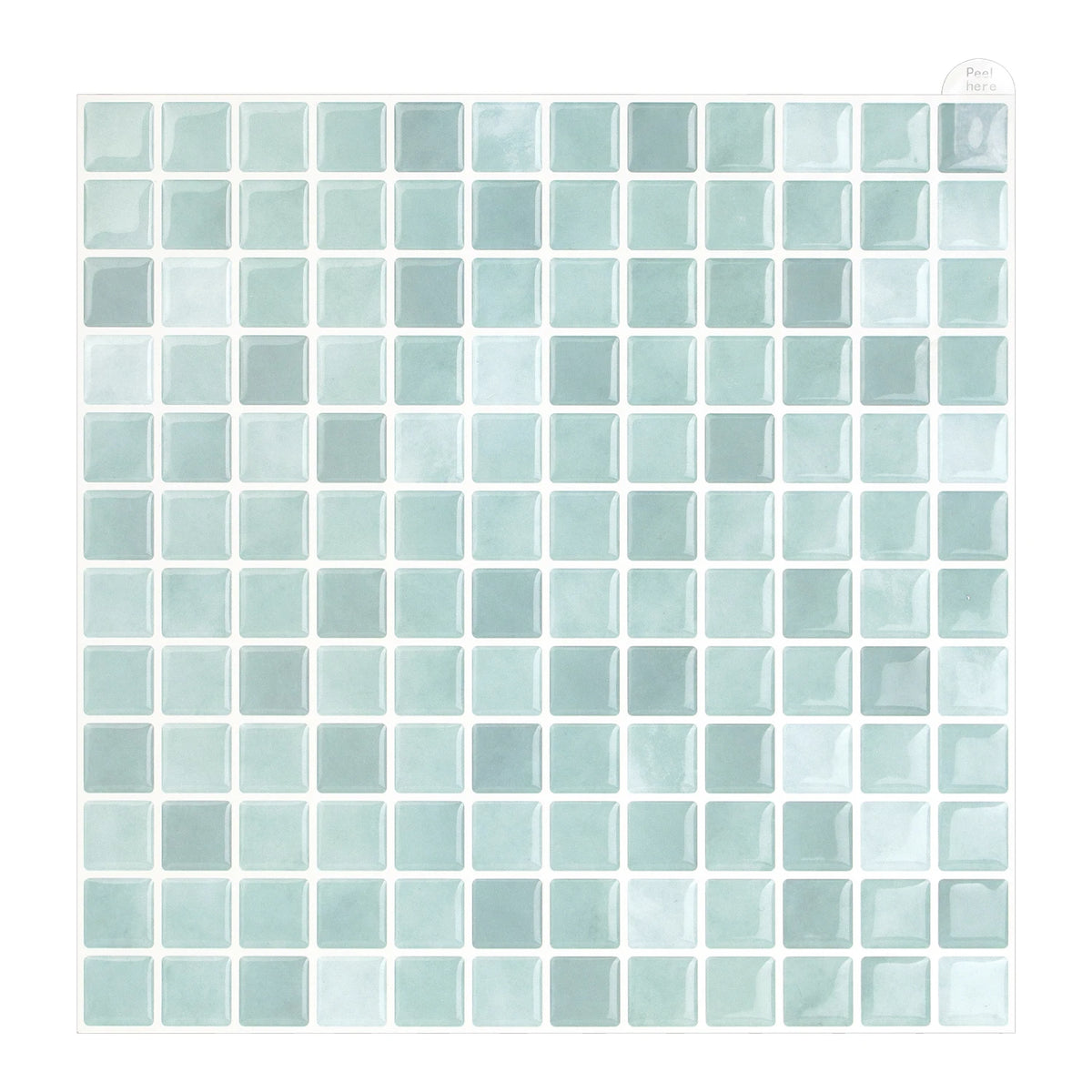 carreaux mur autoadhésifs modernes carrés uniformes beige clair 10x10 imperméables pièces