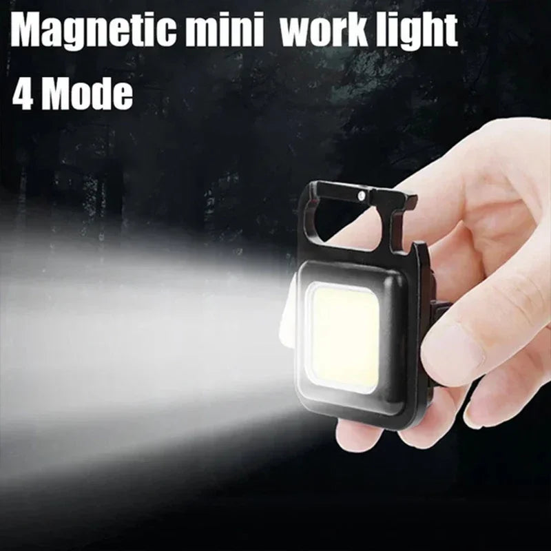 lampe torche rechargeable led portable pratique clip noir compactextérieur camping