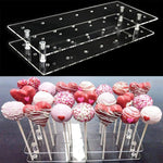 présentoir transparent cake pops lollipops 21 trous niveaux moderne festif