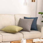 taies d'oreiller coton polyester rayées modernes opaques 45x45cm bleu marine rouge vert olive