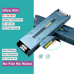 Transformateur lumière LED 12V 24V 60W 100W bleu moderne sans bruit fixations