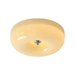 plafonnier moderne verre blanc beige acier inoxydable lumière led neutre chaude blanche