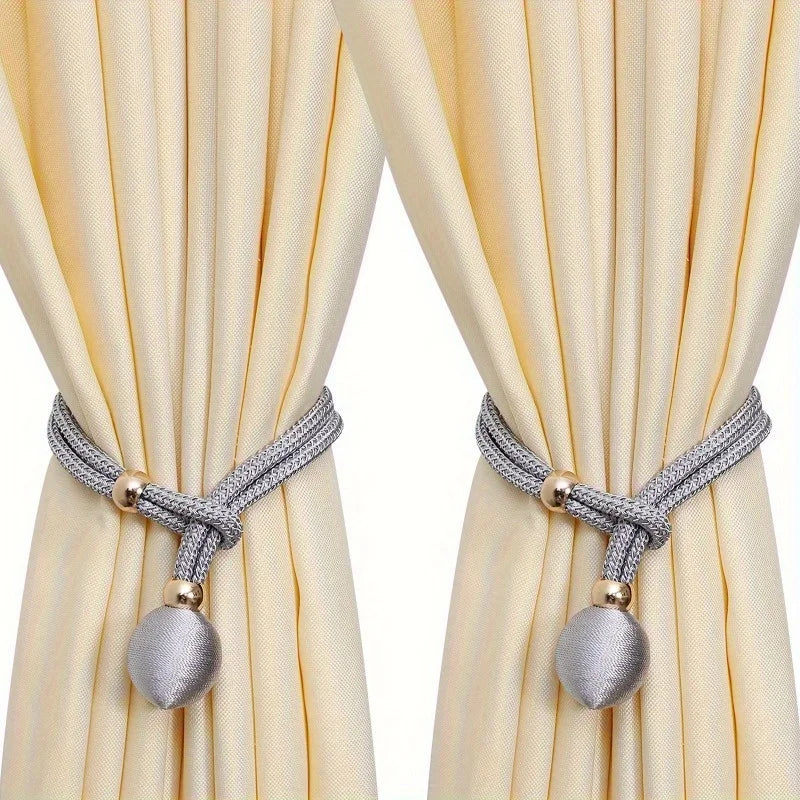 attaches rideaux décoratives polyester tressure élégantes couleurs variées fixations rideaux elastiques