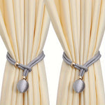 attaches rideaux décoratives polyester tressure élégantes couleurs variées fixations rideaux elastiques