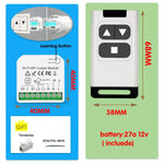 module rideau motorisé wifi rf blanc moderne batterie incluse télécommande 433mhz