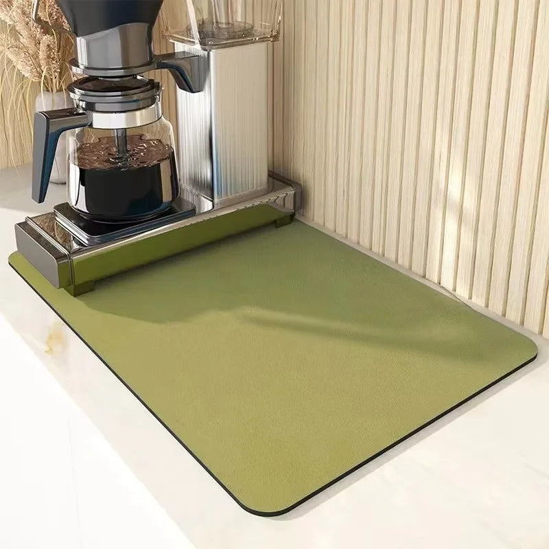 tapis sol moderne texture tissée gris vert bleu cuisine maison intérieur décoratif