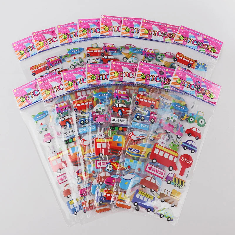 sticker autocollant animal cartoon multicolore occasion fête anniversaire noël enfants adolescents
