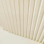rideau douche blanc moderne polyester gaufre triangles relief opaquant eyelets respectueux environnement
