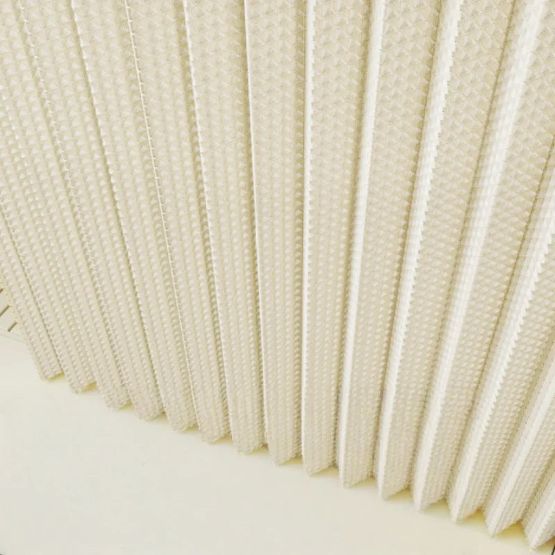 rideau douche blanc moderne polyester gaufre triangles relief opaquant eyelets respectueux environnement