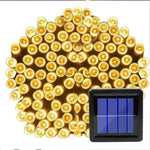 guirlande lumineuse solaire extérieure ip65 led multicolore décoration patio jardin fête