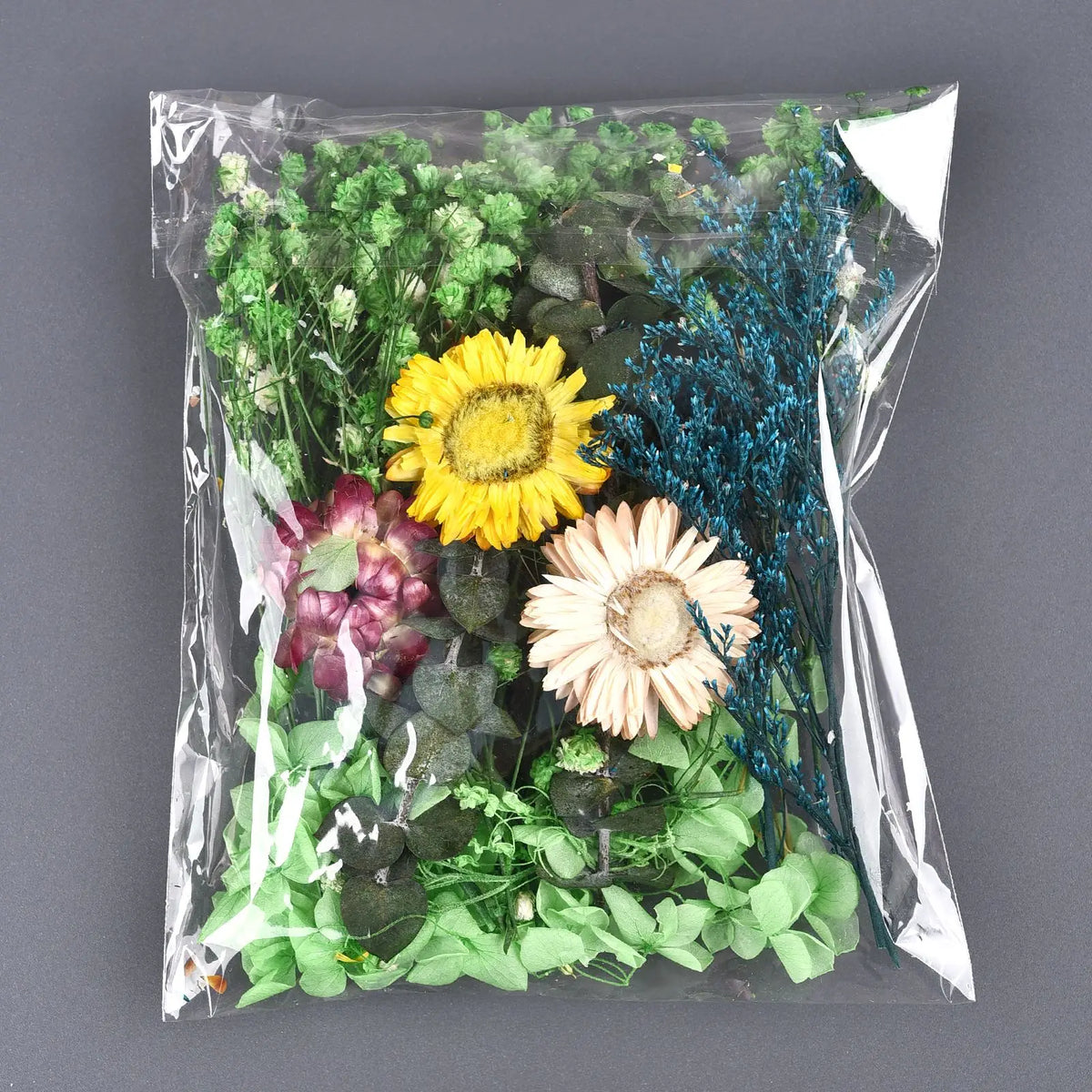 fleurs séchées variées naturelles décoration diy résine bijoux artisanat nail art
