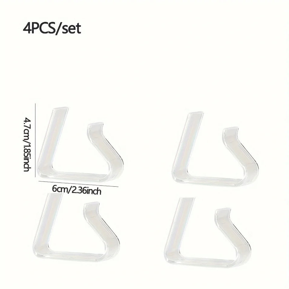 supports nappe transparents modernes adhésifs plastique intérieur extérieur pièces
