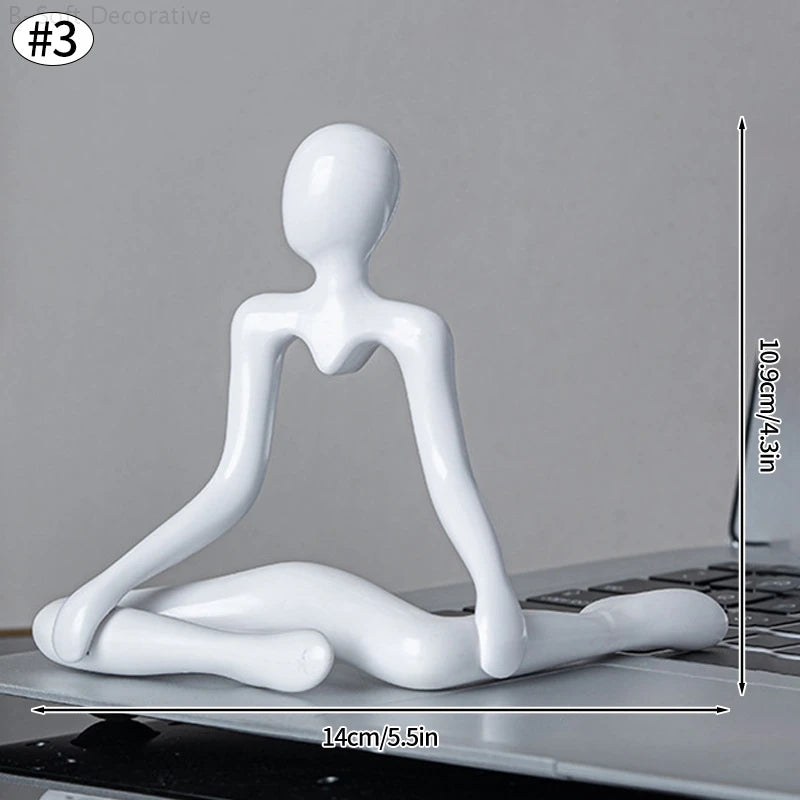 statues abstraites modernes noir blanc décor simple minimaliste