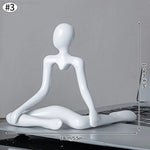 statues abstraites modernes noir blanc décor simple minimaliste