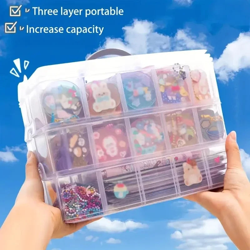 boîtes rangement transparentes étages clips poignées modernes organisation maison