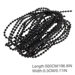 chaîne noires store enrouleur classique réglable 10m matériel plastique pince chaîne