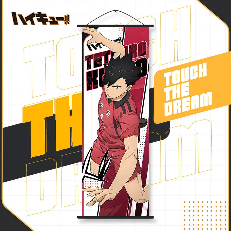 affiche bannière anime tobio kageyama orange noir illustration volley ballSuspense, demandé impose contraintes strictes