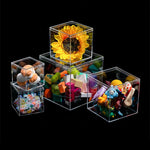 boîtes plastique transparentes modernes boîte bijoux réutiliables boîtes rangement minimalistes transparentes accessoires coiffure pièces