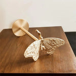 accessoires fenêtre agrafes dorées papillon libellule oiseau renne artisanal élégant métal